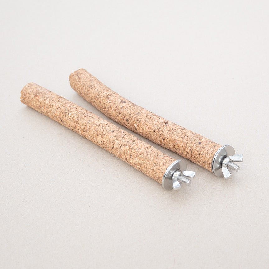 Sitzstangen aus gepresstem Naturkork - Körnerwerkstatt